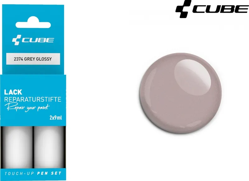 Cube Touch Up Paint Pen Set Grey Glossy 2374  30ml